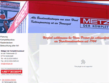 Tablet Screenshot of metzger.de